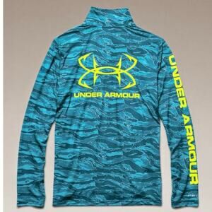 Under Armour Fishing Shirt pullover Sz S UPF  Sun protection Wicking comfort